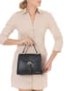 Mia Tomazzi Leder-Henkeltasche "Domaso" in Schwarz - (B)26 x (H)21 x (T)12 cm