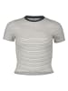 ONLY Shirt in Creme/ Grau
