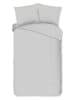 Pure Mikrofaser-Bettwäsche-Set "Venlo" in Hellgrau