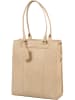 Burkely Leder-Henkeltasche "Casual Carly" in Beige - (B)33,5 x (H)39 x (T)12 cm