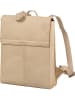 Burkely Leder-Rucksack "Casual Carly" in Beige - (B)33 x (H)38 x (T)12 cm