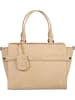 Burkely Leder-Henkeltasche "Casual Carly" in Beige - (B)30 x (H)23 x (T)10 cm
