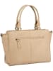Burkely Leder-Henkeltasche "Casual Carly" in Beige - (B)30 x (H)23 x (T)10 cm