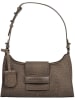Burkely Leder-Schultertasche "Casual Carly" in Grau - (B)24 x (H)13 x (T)6 cm