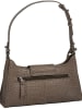 Burkely Leder-Schultertasche "Casual Carly" in Grau - (B)24 x (H)13 x (T)6 cm