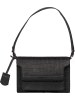 Burkely Leder-Schultertasche "Casual Cayla" in Schwarz - (B)23 x (H)15,5 x (T)9 cm