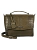 Burkely Leder-Henkeltasche "Cool Colbie" in Khaki - (B)27 x (H)21 x (T)6 cm