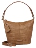 Burkely Leder-Schultertasche "Cool Colbie" in Cognac - (B)20 x (H)27 x (T)12 cm