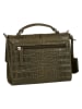 Burkely Leder-Henkeltasche "Cool Colbie" in Khaki - (B)20 x (H)15 x (T)8 cm