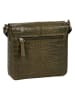 Burkely Leren schoudertas "Cool Colbie" kaki - (B)18 x (H)19 x (D)6 cm
