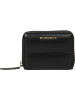 Burkely Leder-Geldbörse in Schwarz - (B)12 x (H)10 x (T)3 cm