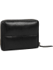 Burkely Leren portemonnee zwart - (B)12 x (H)10 x (D)3 cm