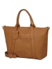 Burkely Leder-Henkeltasche "Soft Skylar" in Hellbraun - (B)38 x (H)30 x (T)15 cm