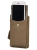 Burkely Leren smartphonetas "Soft Skylar" taupe lichtbruin - (B)11 x (H)18 x (D)4 cm