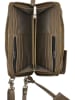 Burkely Leder-Handytasche "Soft Skylar" in Taupe in Hellbraun - (B)11 x (H)18 x (T)4 cm