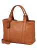 Burkely Leren handtas "Soft Skylar" lichtbruin - (B)33 x (H)21 x (D)13 cm