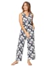 Aller Simplement Jumpsuit in Dunkelblau/ Weiß