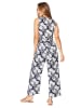 Aller Simplement Jumpsuit in Dunkelblau/ Weiß