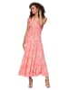 Aller Simplement Kleid in Pink/ Creme