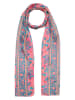Aller Simplement Schal in Pink/ Türkis - (L)180 x (B)50 cm