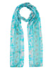 Aller Simplement Sjaal turquoise - (L)180 x (B)50 cm