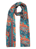 Aller Simplement Sjaal blauw/oranje - (L)180 x (B)50 cm