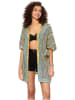 Aller Simplement Kimono in Beige/ Blau