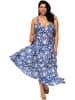 Aller Simplement Kleid in Blau/ Weiß