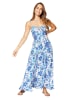 Aller Simplement Kleid in Blau/Weiß