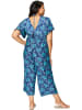 Aller Simplement Jumpsuit in Dunkelblau/ Türkis