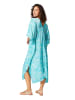 Aller Simplement Kaftan turquoise/wit
