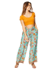 Aller Simplement Broek turquoise/oranje