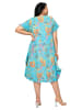 Aller Simplement Jurk turquoise/meerkleurig