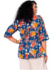 Aller Simplement Blouse donkerblauw/oranje