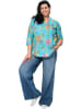 Aller Simplement Blouse turquoise/meerkleurig