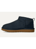 UGG Skórzane botki "Classic Ultra Mini" w kolorze granatowym