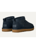 UGG Leder-Ankle-Boots "Classic Ultra Mini" in Dunkelblau