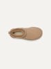 UGG Leren enkellaarzen "Classic Ultra Mini" beige