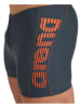 Arena Badehose in Anthrazit/ Orange