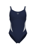 Arena Badeanzug in Weiß/ Dunkelblau