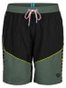 Arena Badeshorts in Khaki/ Schwarz