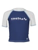 Arena Badeshirt in Dunkelblau/ Weiß