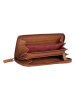 Bellicci Skórzany portfel "Cambrie" w kolorze jasnobrązowym - 19,5 x 10 x 2,5 cm