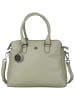 Bellicci Leren handtas "Carol" groen - (B)33 x (H)26 x (D)14 cm