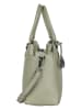 Bellicci Leren handtas "Carol" groen - (B)33 x (H)26 x (D)14 cm