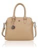 Bellicci Leren handtas "Carol" beige - (B)33 x (H)26,5 x (D)14 cm