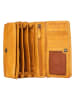 Bellicci Leder-Geldbörse "Cher" in Senf - (B)16 x (H)10,5 x (T)4 cm