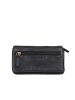 Bellicci Leder-Geldbörse "Cosette" in Schwarz - (B)17 x (H)10 x (T)3 cm