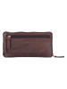 Bellicci Leren portemonnee "Chalice" bruin - (B)20 x (H)10 x (D)2,5 cm