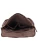 Bellicci Leren rugzak "Cheyenne" bruin - (B)23 x (H)31 x (D)10 cm